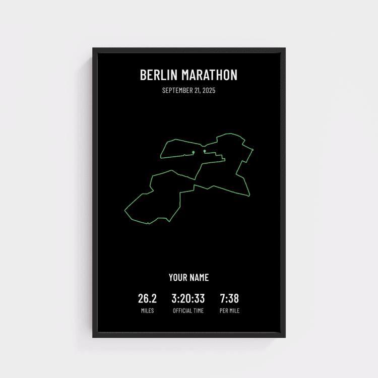 Berlin Marathon - Minimal Black