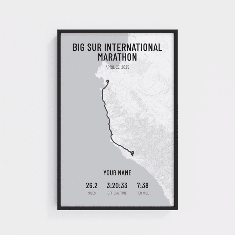 Big Sur International Marathon - Modern Gray
