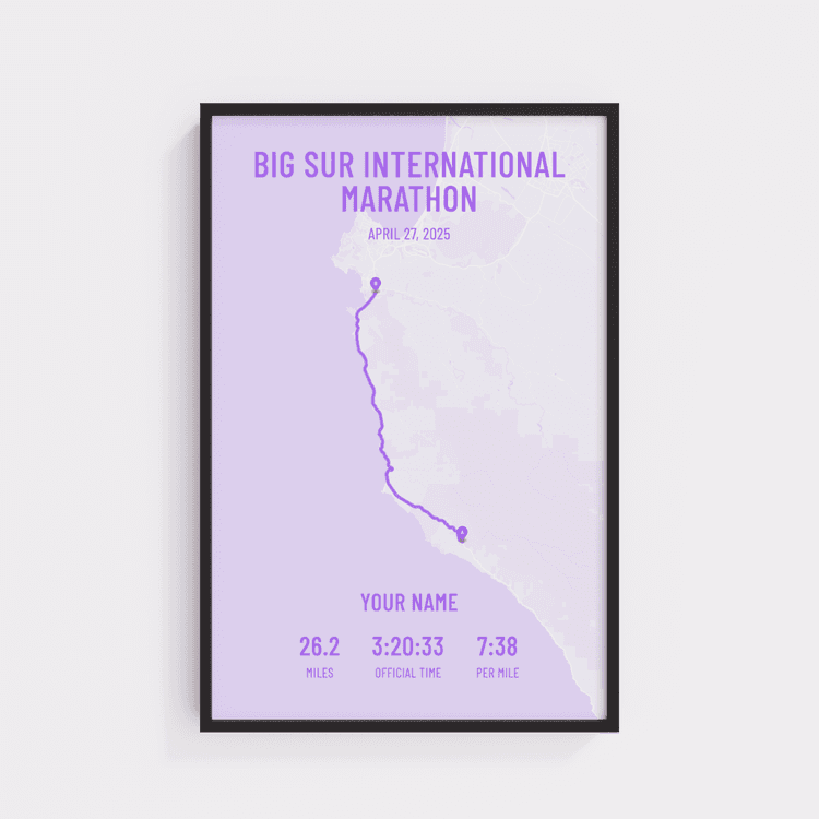 Big Sur International Marathon - Modern Purple