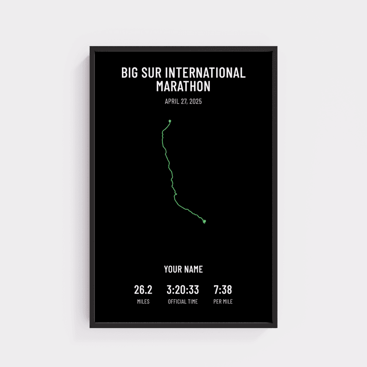 Big Sur International Marathon - Minimal Black