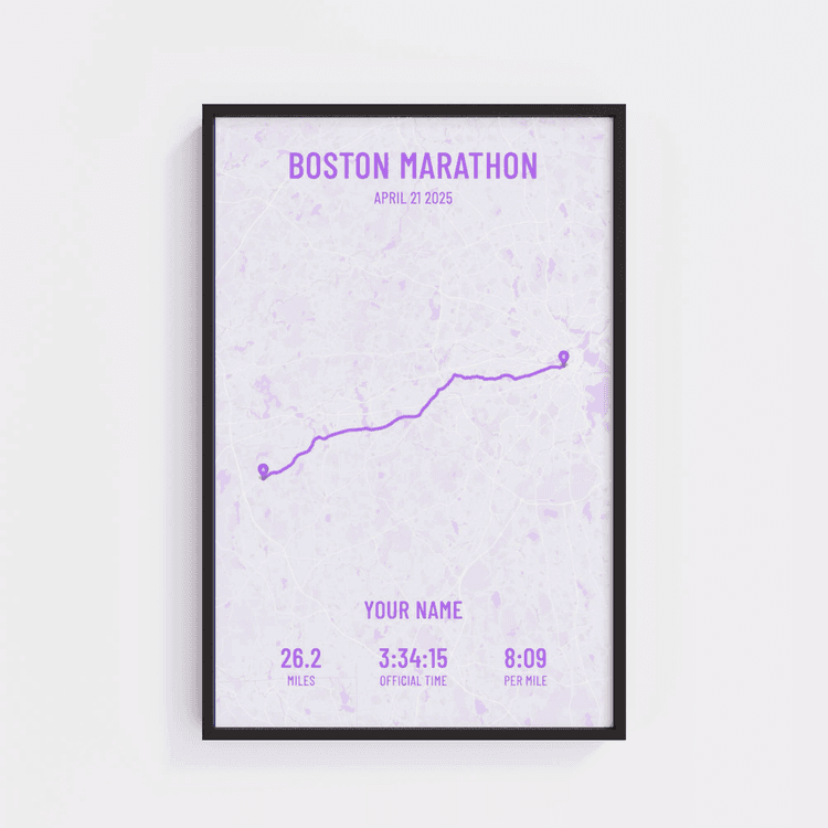 Boston Marathon - Modern Purple