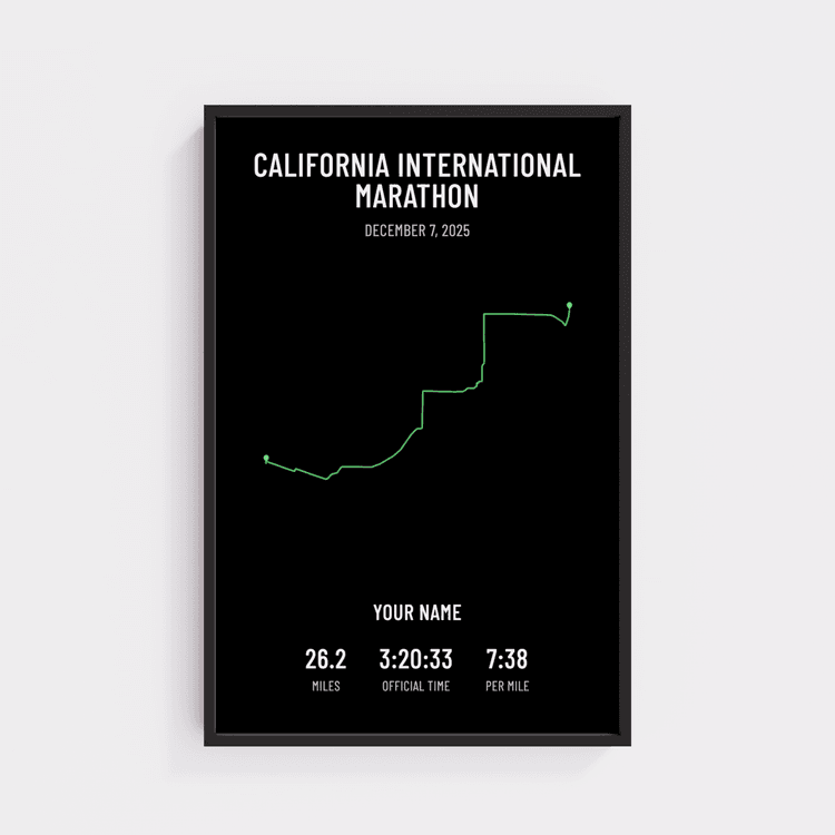 California International Marathon - Minimal Black
