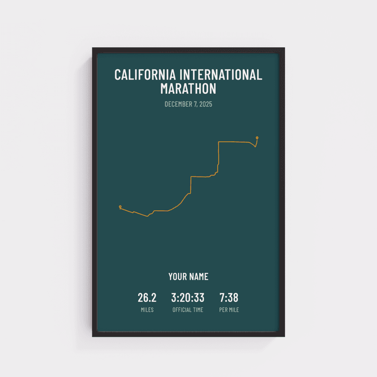 California International Marathon - Minimal Emerald
