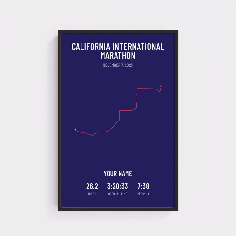 California International Marathon - Minimal Plum