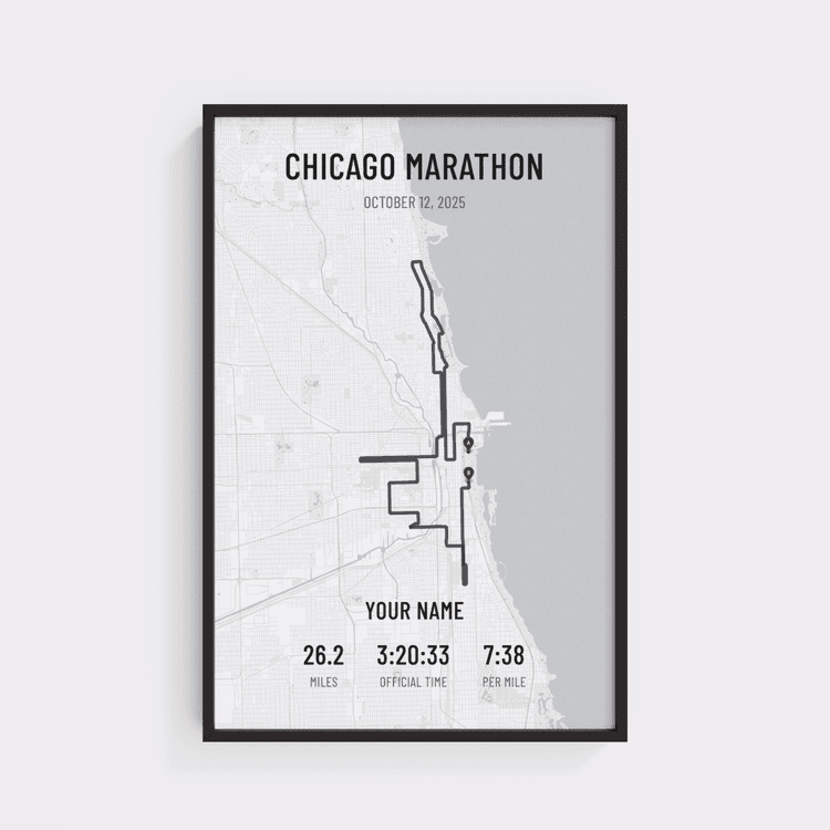 Chicago Marathon - Modern Gray