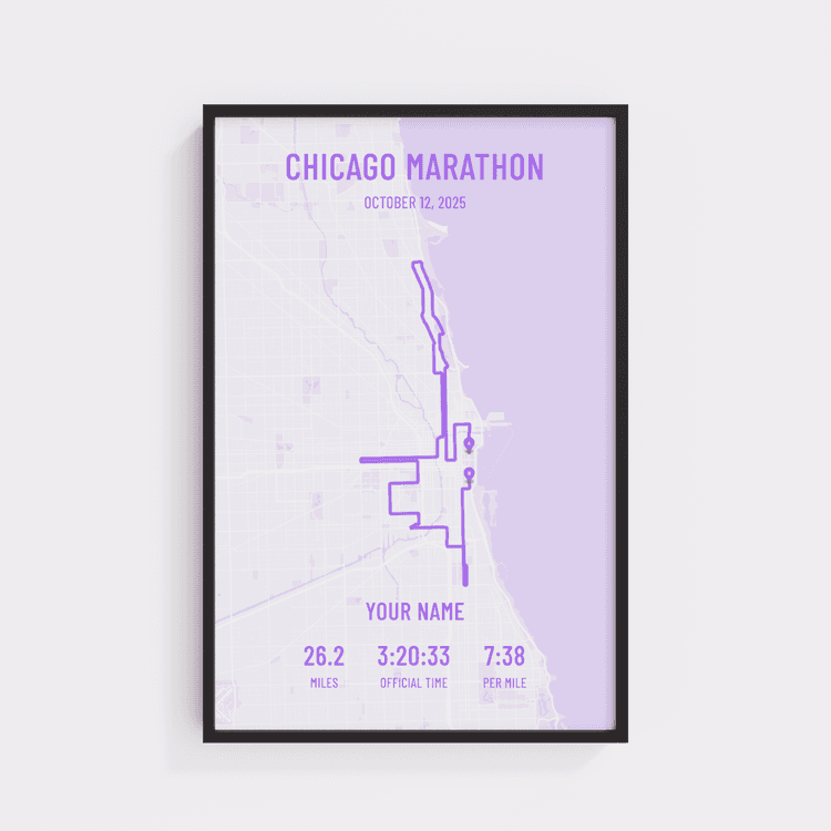 Chicago Marathon - Modern Purple