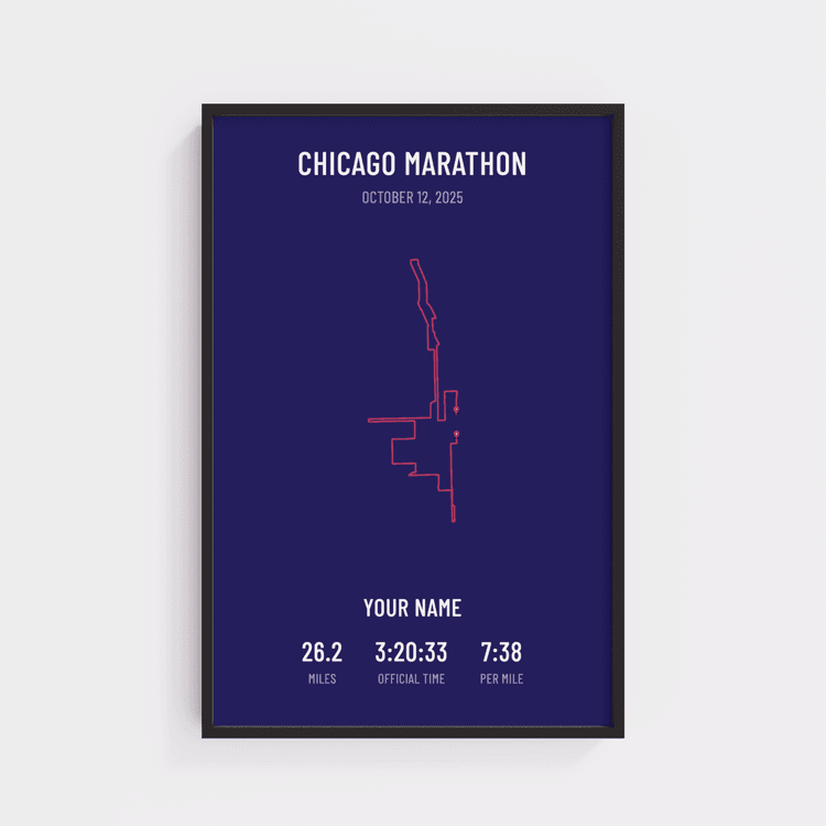 Chicago Marathon - Minimal Plum
