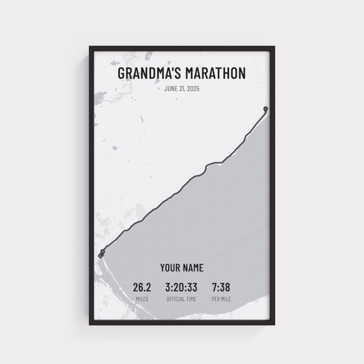 Grandma's Marathon - Modern Gray