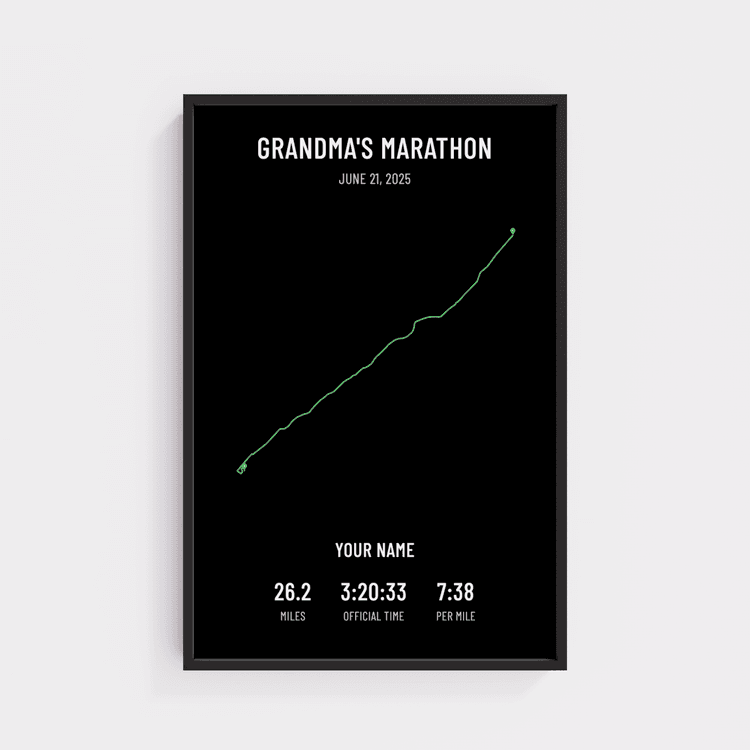 Grandma's Marathon - Minimal Black