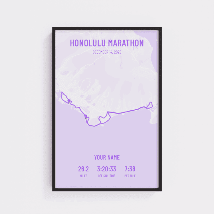 Honolulu Marathon - Modern Purple
