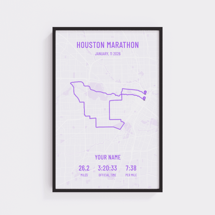 Houston Marathon - Modern Purple