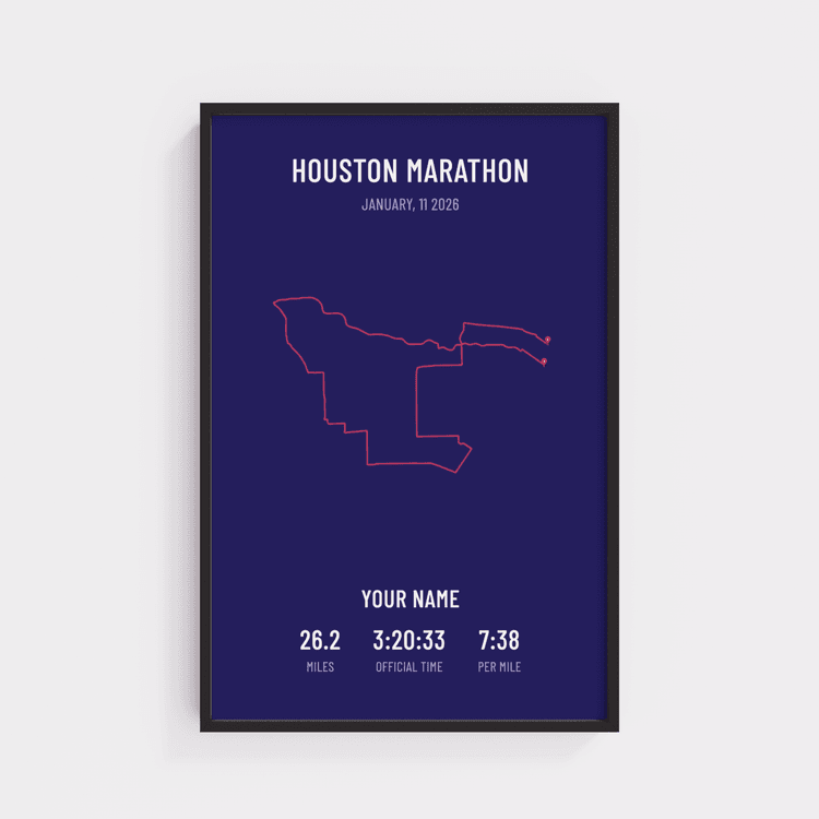 Houston Marathon - Minimal Plum