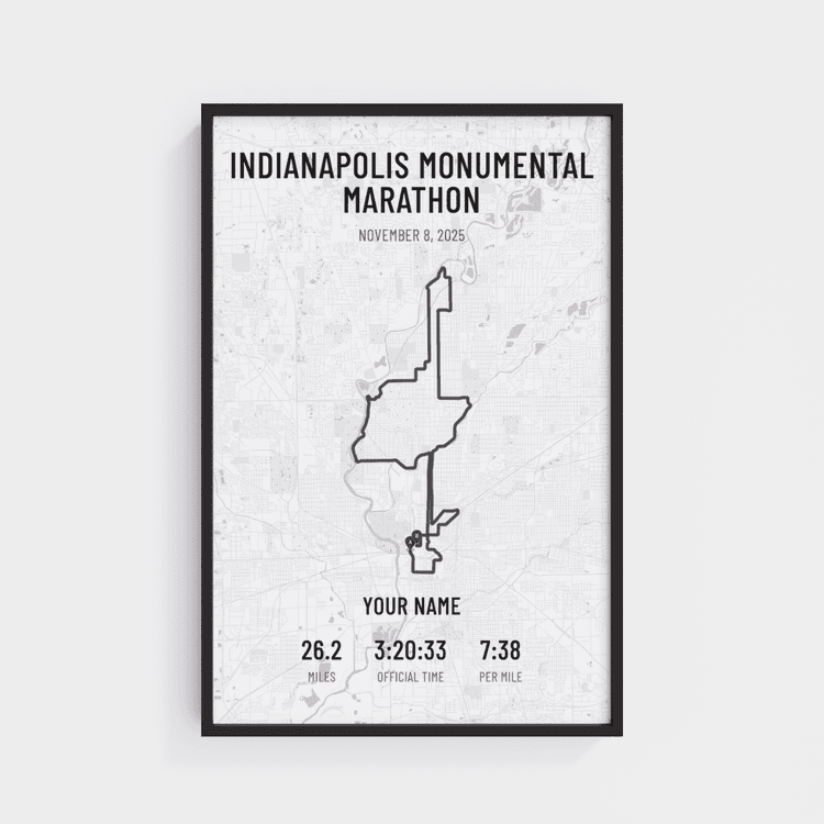 Indianapolis Monumental Marathon - Modern Gray