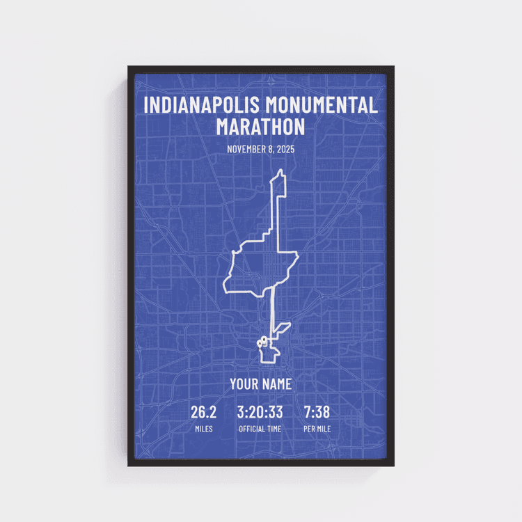 Indianapolis Monumental Marathon - Modern Navy