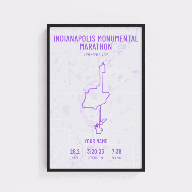 Indianapolis Monumental Marathon - Modern Purple