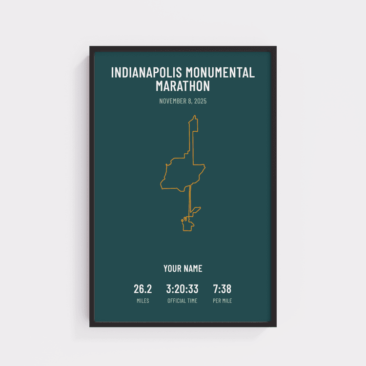 Indianapolis Monumental Marathon - Minimal Emerald