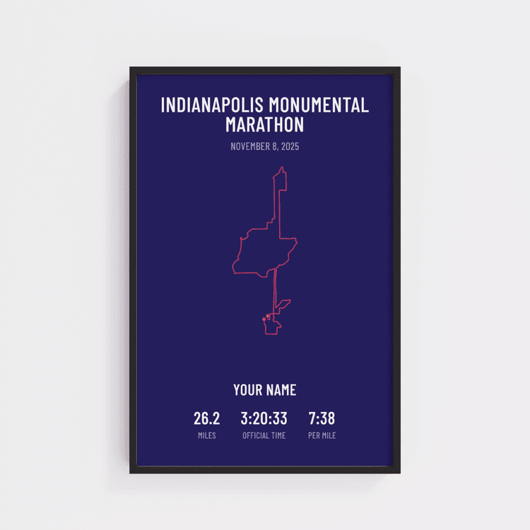 Indianapolis Monumental Marathon - Minimal Plum