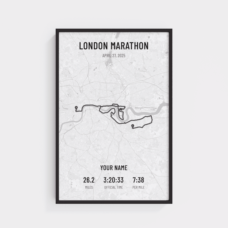London Marathon - Modern Gray
