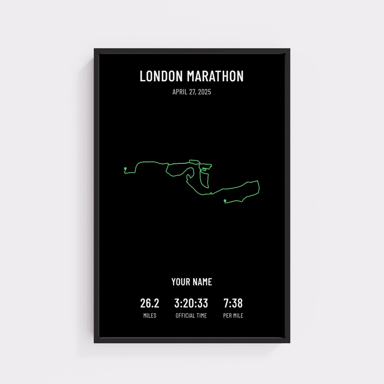 London Marathon - Minimal Black