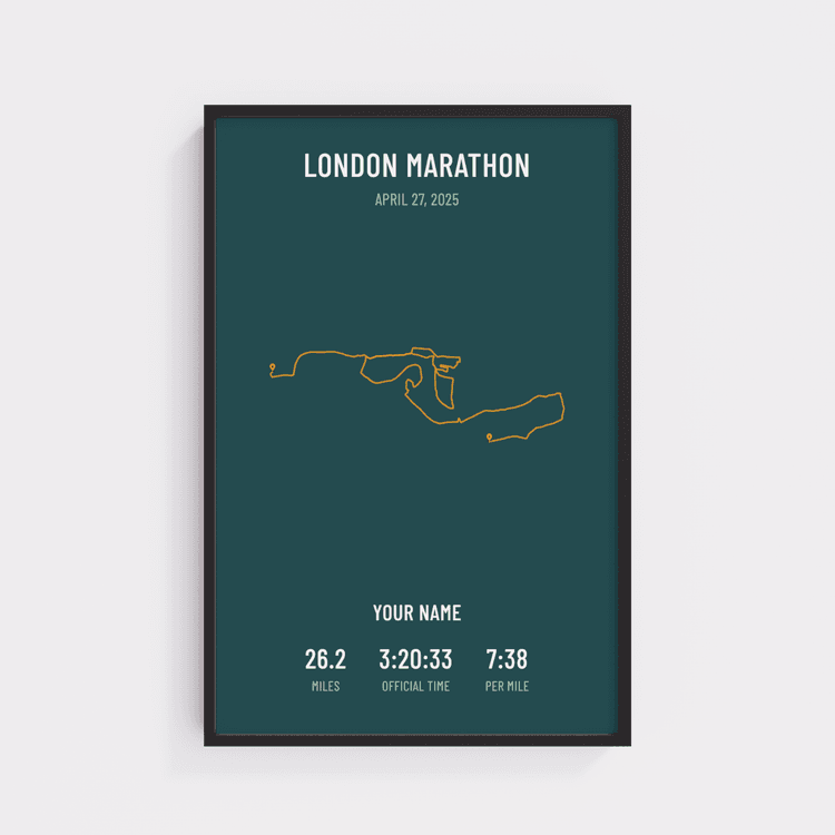 London Marathon - Minimal Emerald