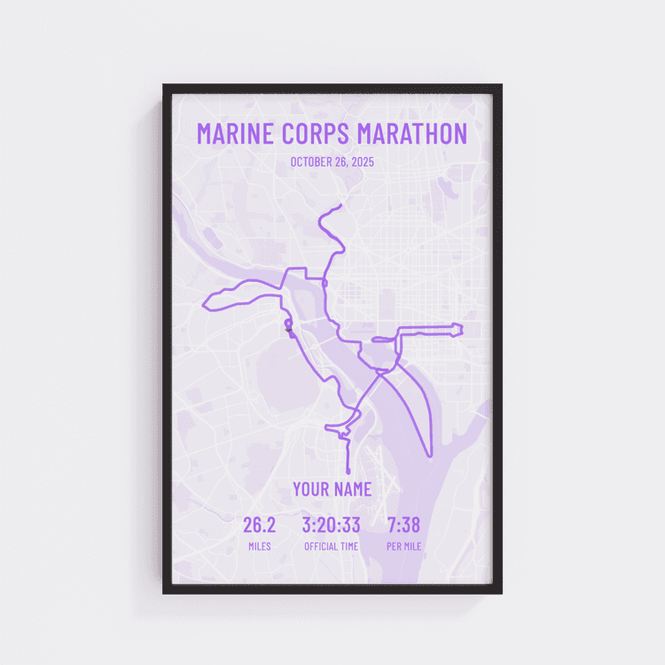 Marine Corps Marathon - Modern Purple