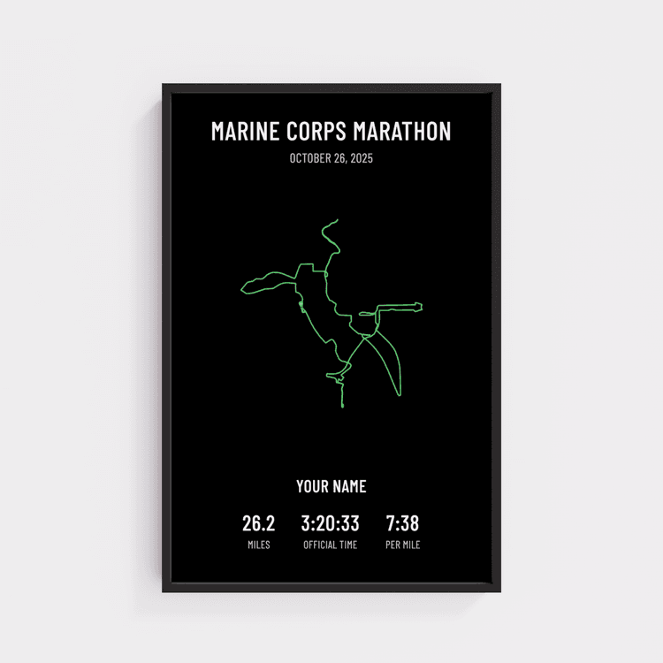 Marine Corps Marathon - Minimal Black