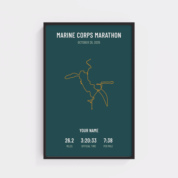 Marine Corps Marathon - Minimal Emerald