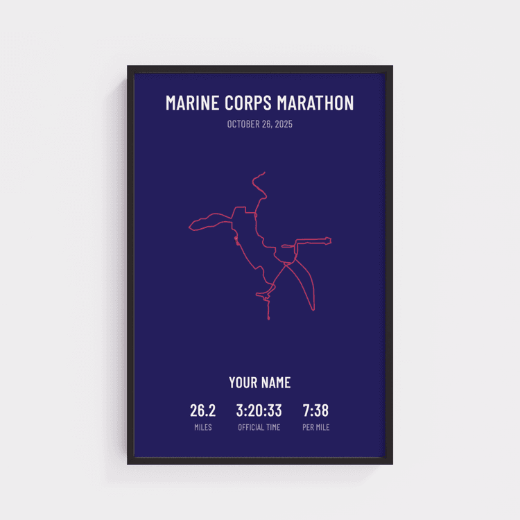 Marine Corps Marathon - Minimal Plum