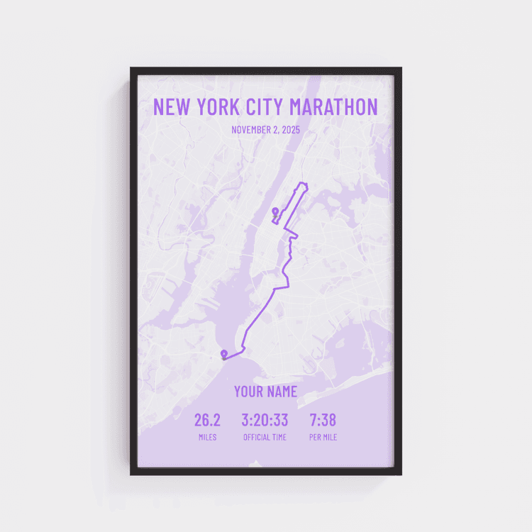 New York City Marathon - Modern Purple