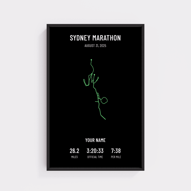 Sydney Marathon - Minimal Black