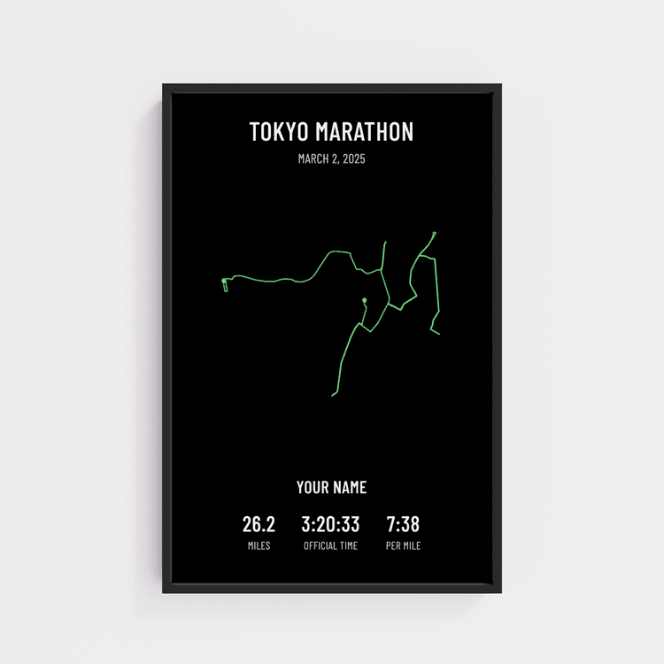 Tokyo Marathon - Minimal Black